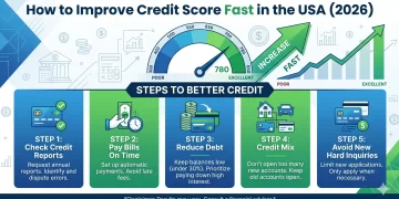 How to improve credit score fast in the USA step by step