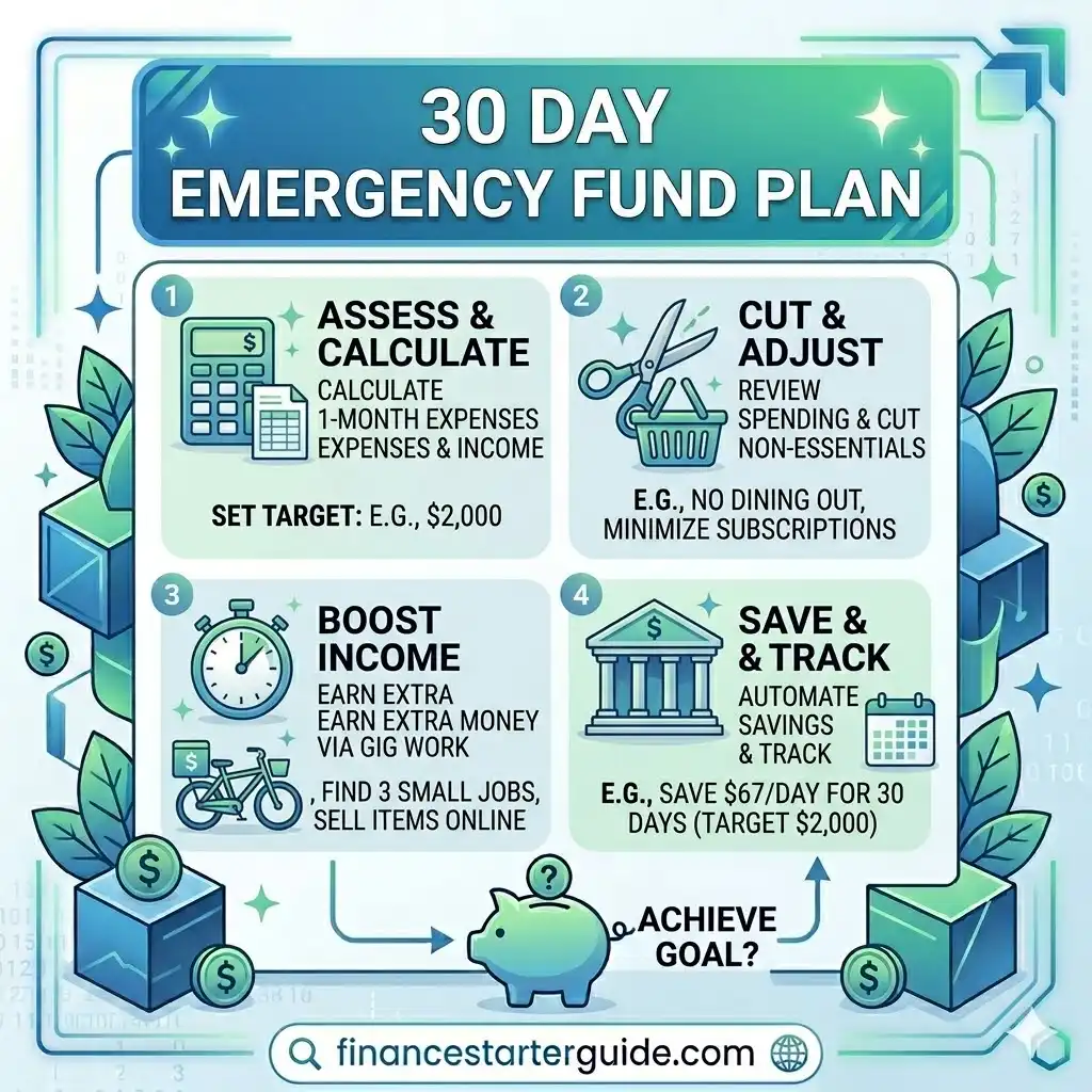 30 day emergency fund plan