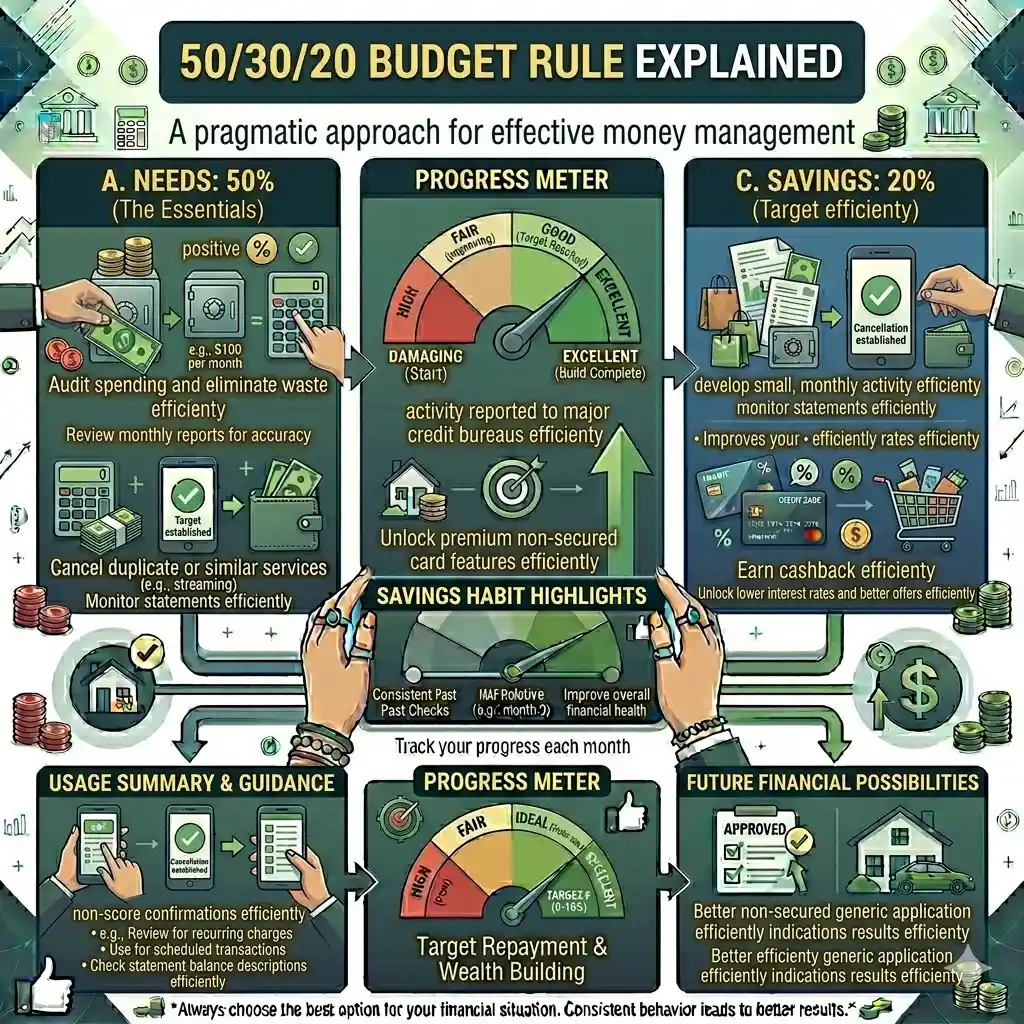 50 30 20 budget rule USA beginner guide