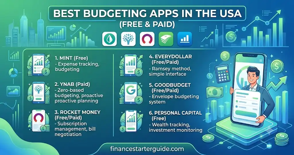 Best Budgeting Apps in the USA (Free & Paid)