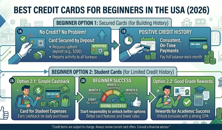 Best Credit Cards for Beginners in the USA (2026 Guide)