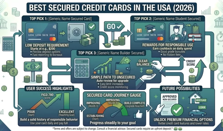 Best Secured Credit Cards in the USA (2026 Guide to Build Credit Fast)