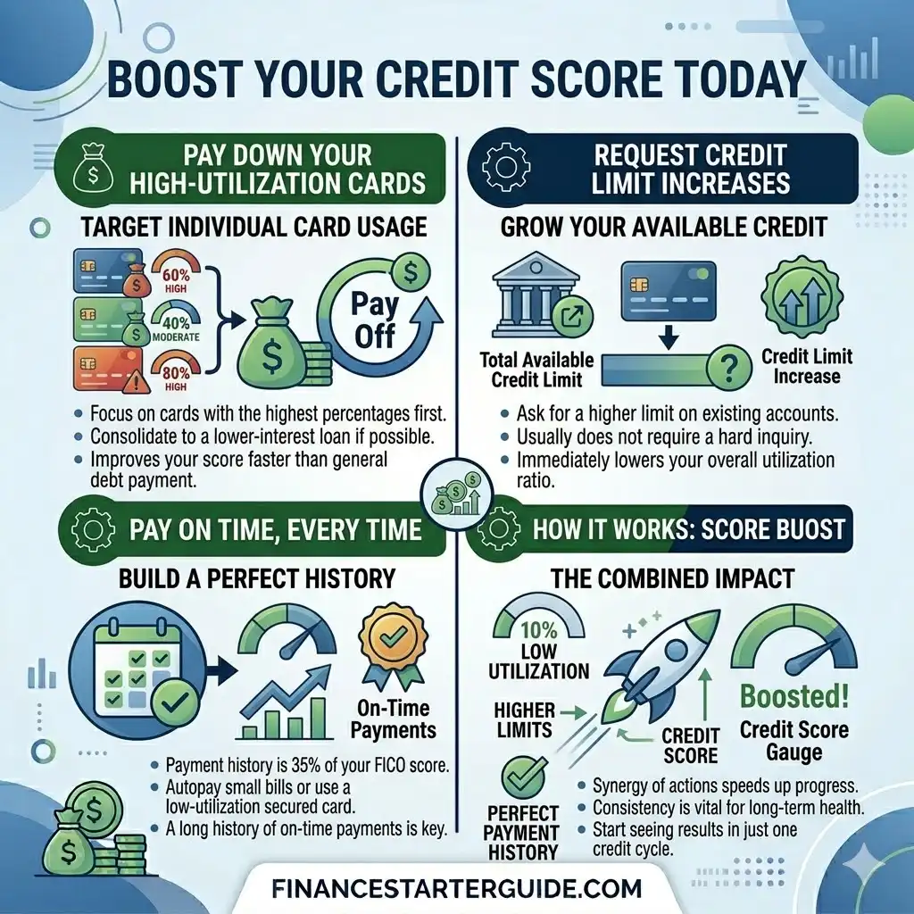 boost credit score using utilization
