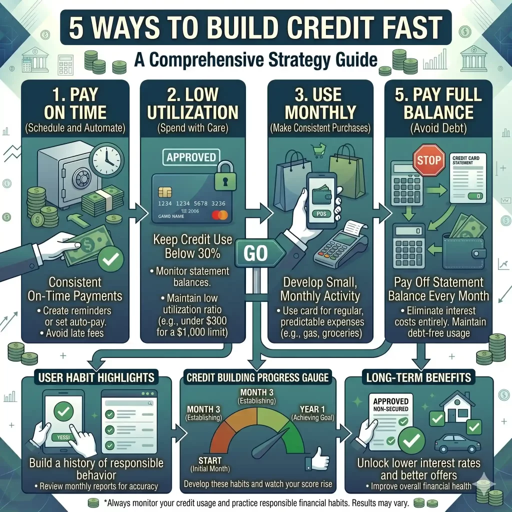 how to build credit fast with secured card