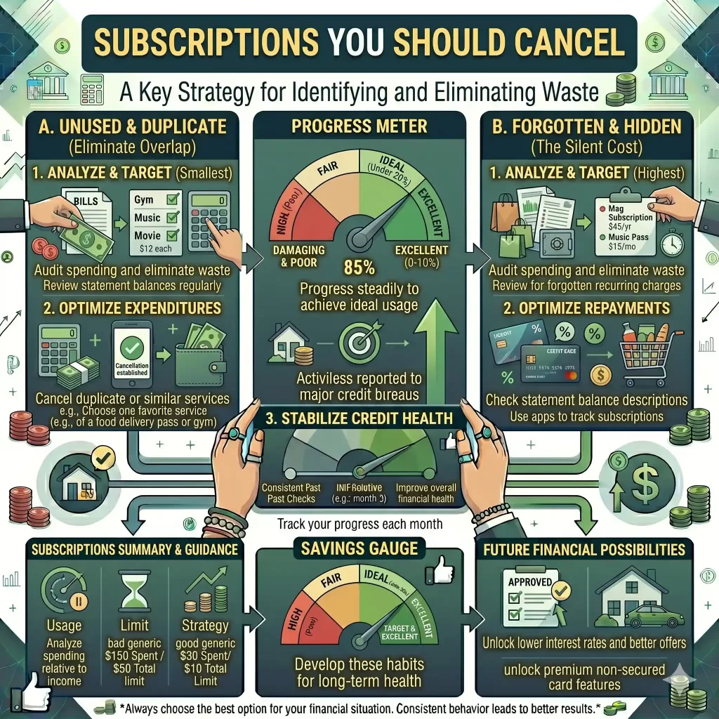 cancel subscriptions to save money USA