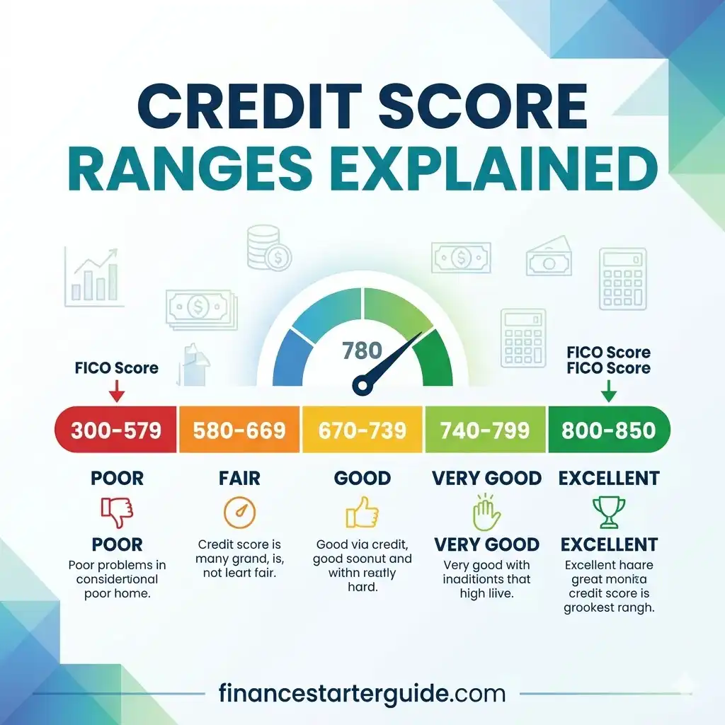 credit score range USA chart