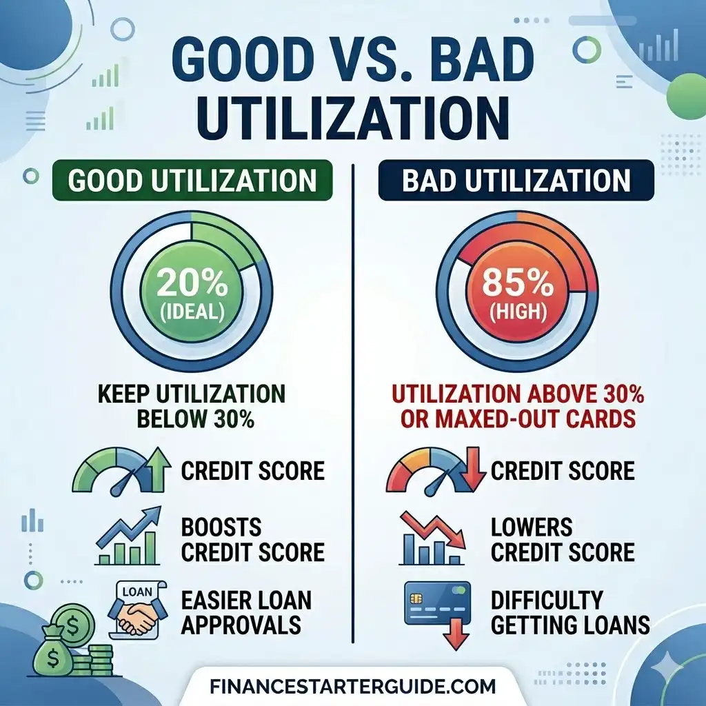 credit utilization percentage chart