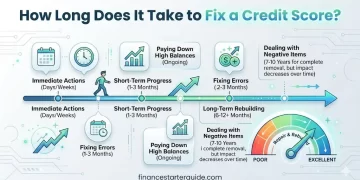 how long to fix credit score USA
