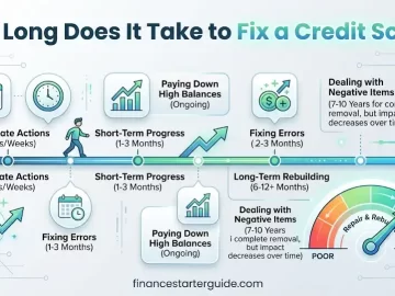 how long to fix credit score USA