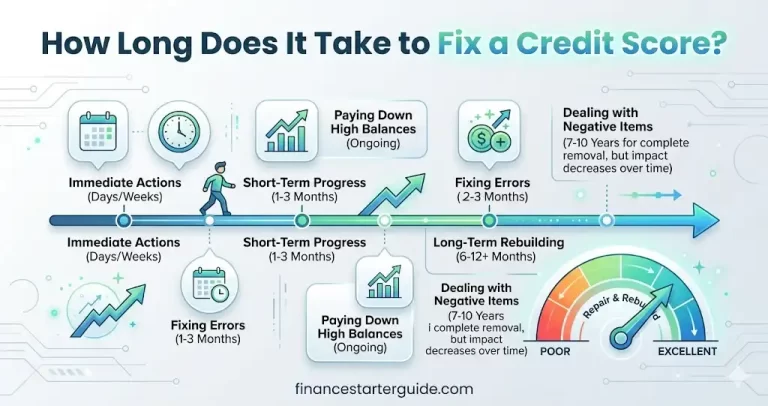 how long to fix credit score USA