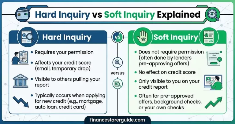 hard inquiry vs soft inquiry USA