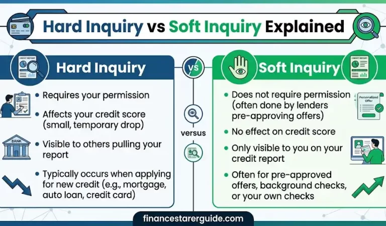 Hard Inquiry vs Soft Inquiry (Full Guide) USA Credit Score 2026