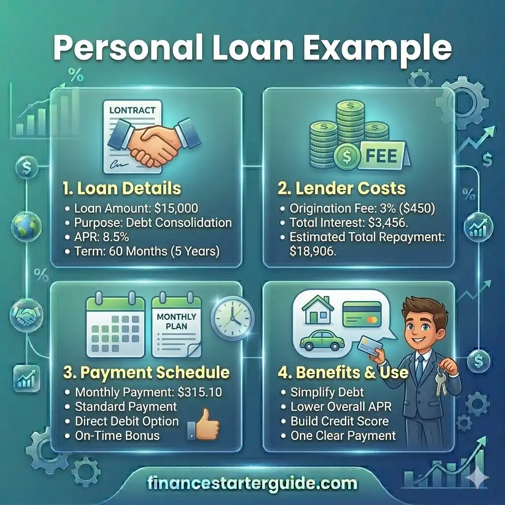 personal loan example USA