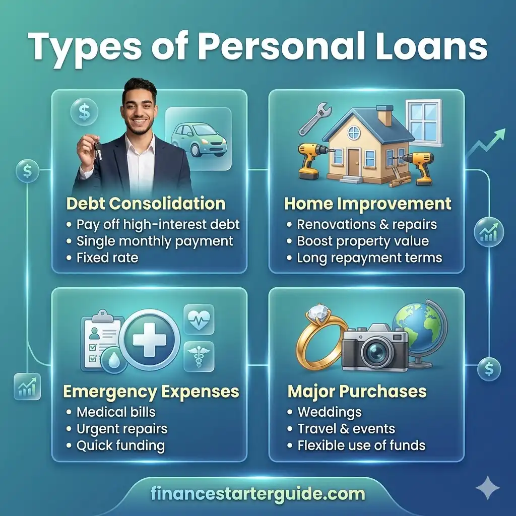 types of personal loans USA