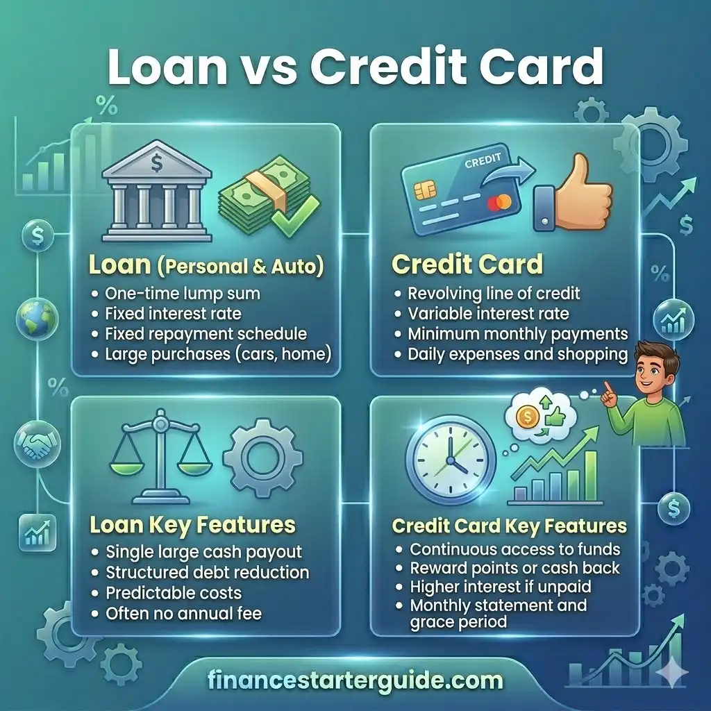 personal loan vs credit card