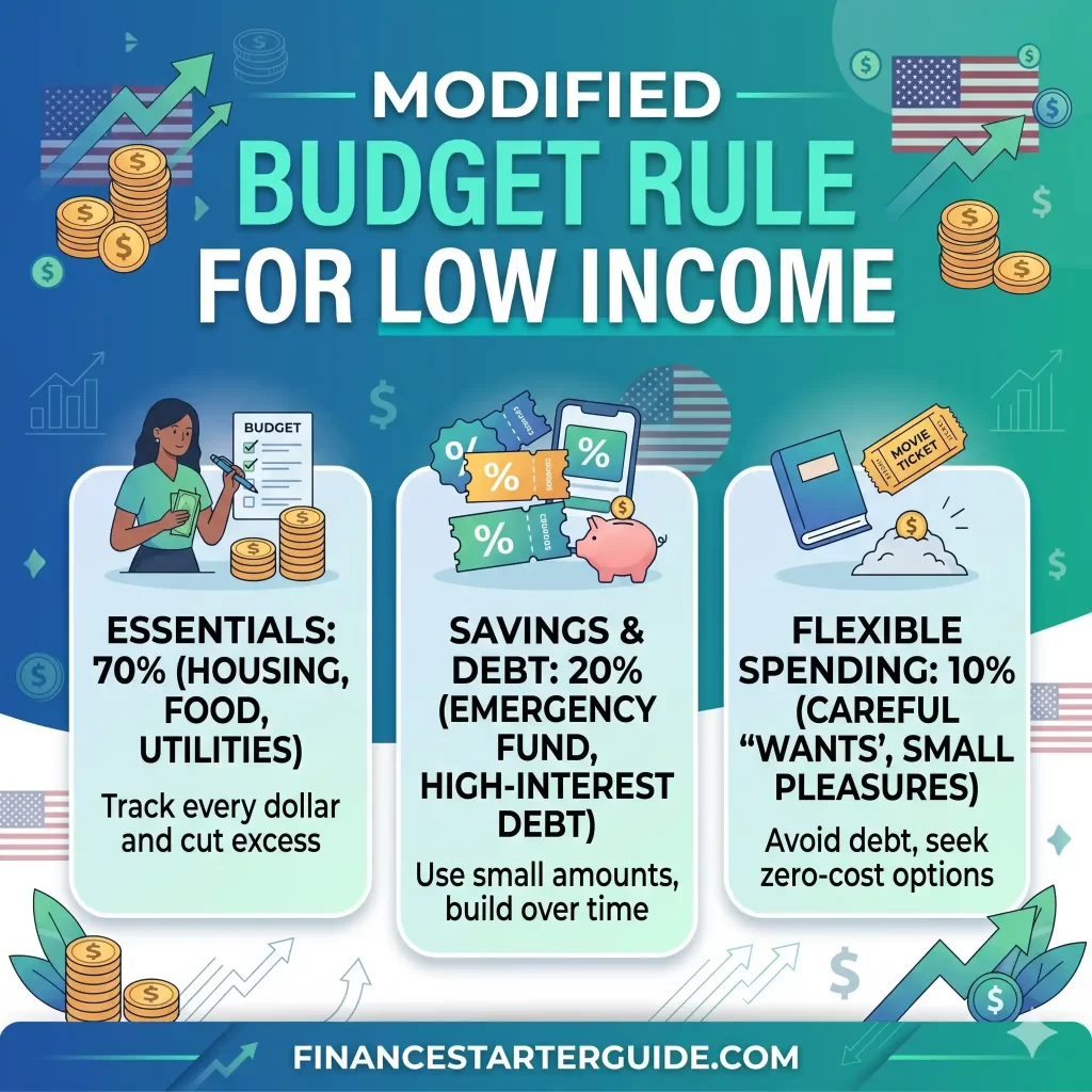 modified budget rule for low income households