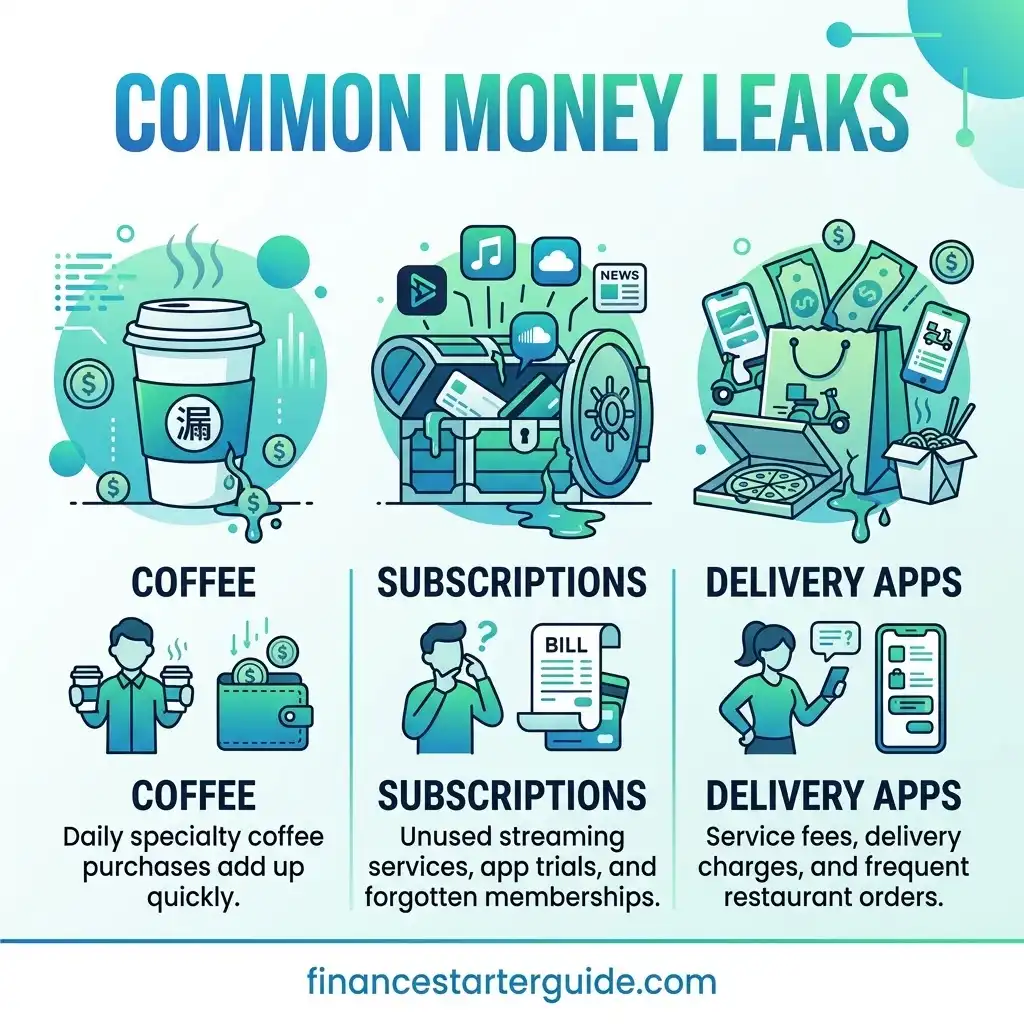 common money leaks that waste money