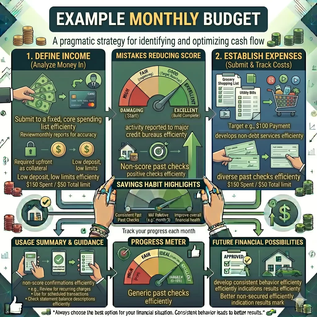 monthly budget example for beginners USA