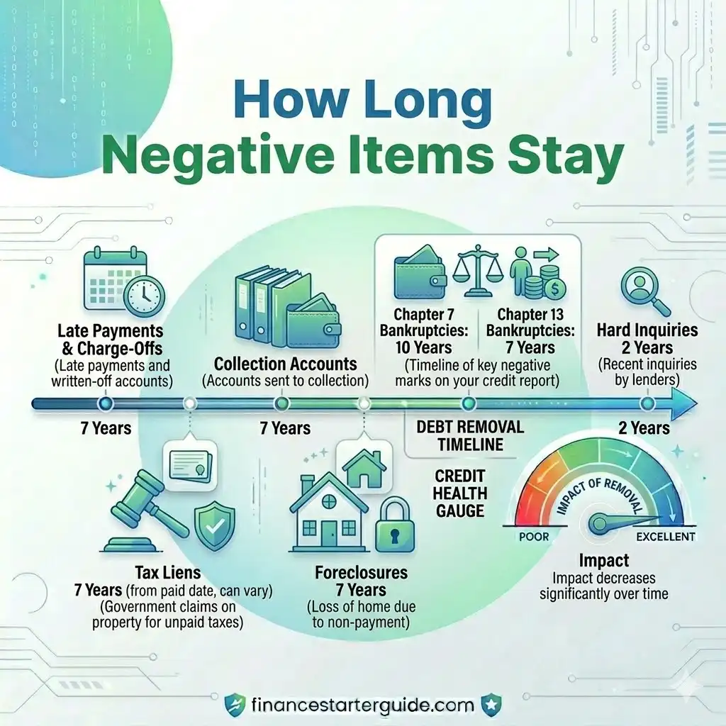 how long negative items stay on credit report