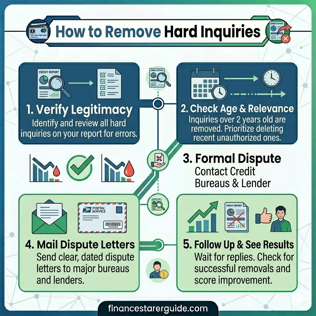 remove hard inquiries credit report
