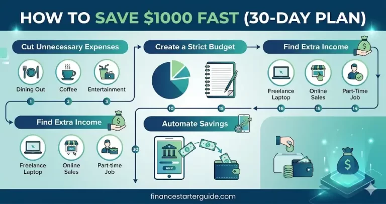 how to save $1000 fast USA