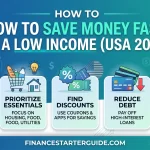 how to save money fast on a low income USA