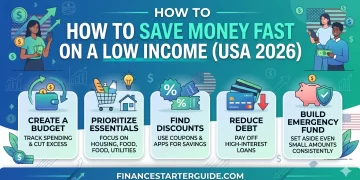 how to save money fast on a low income USA