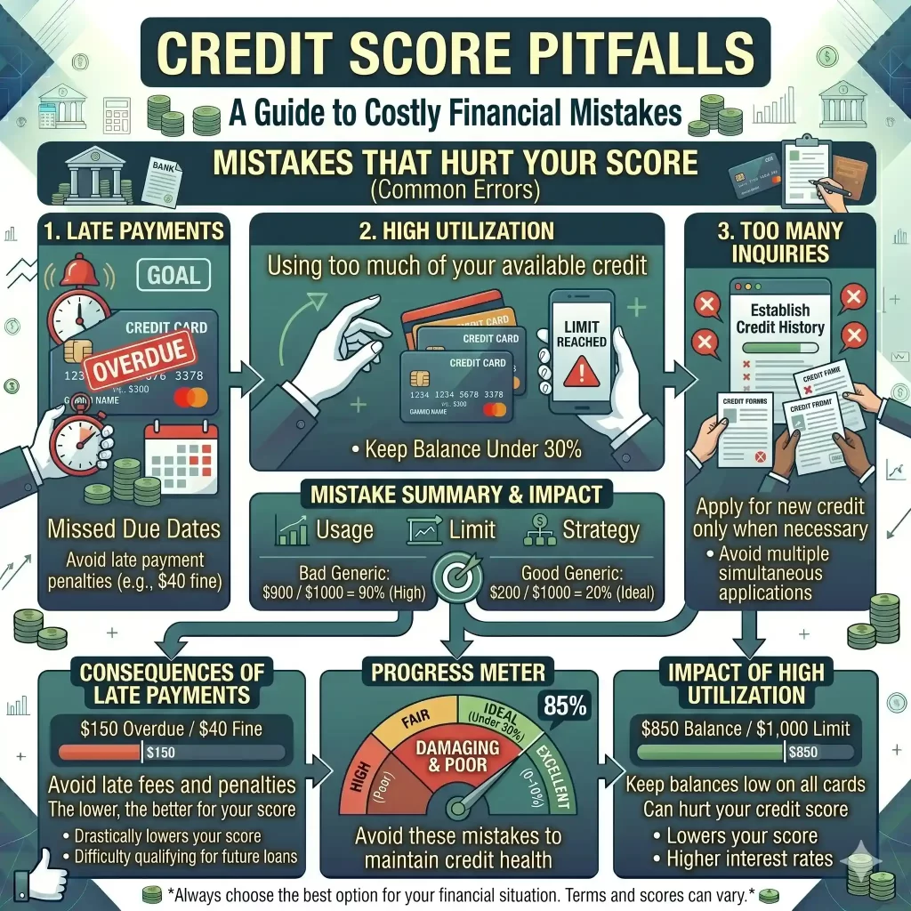 secured credit card mistakes beginners USA