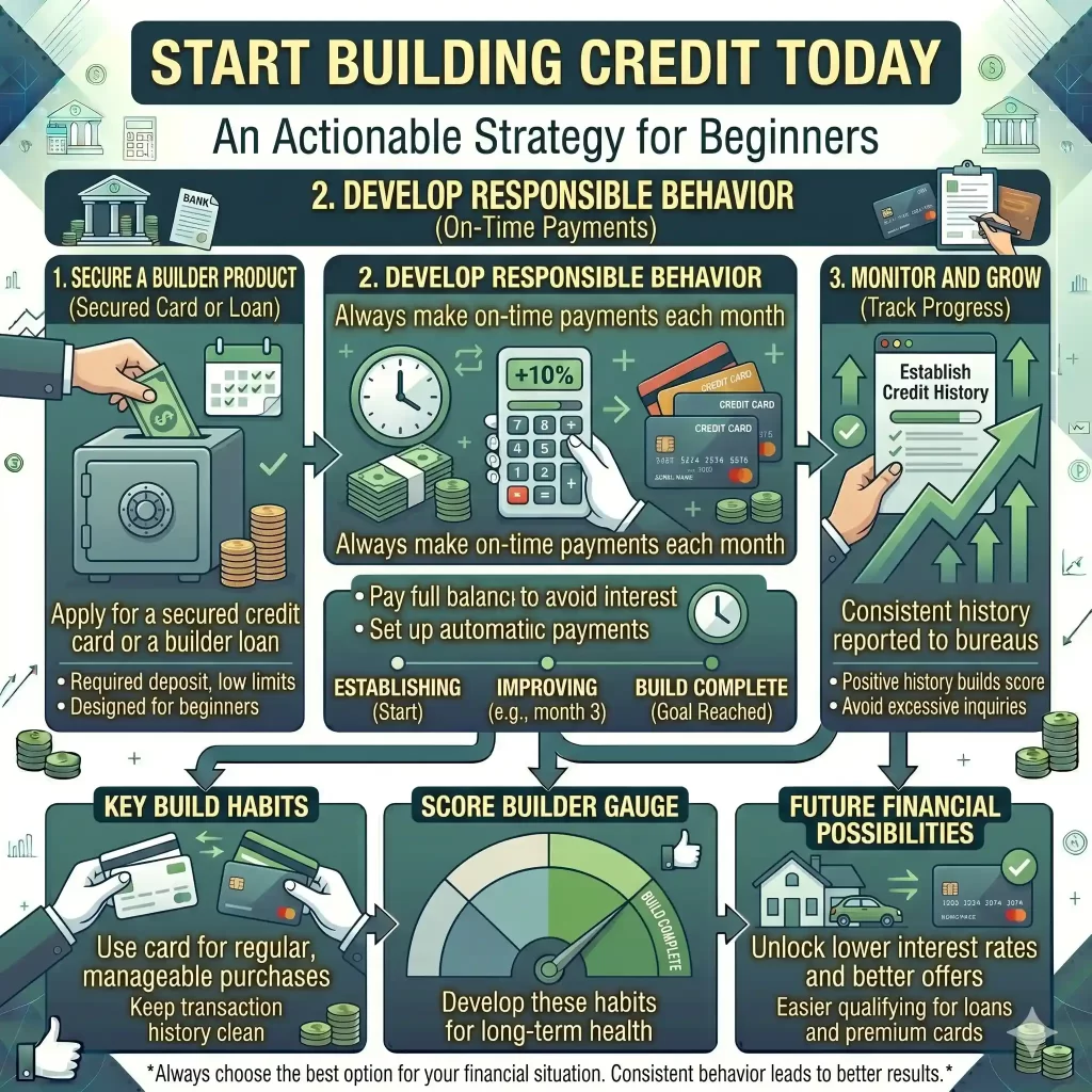 start building credit with secured card USA