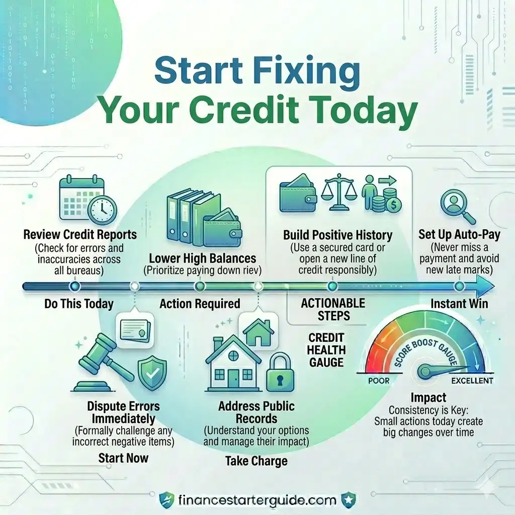 start fixing credit score today