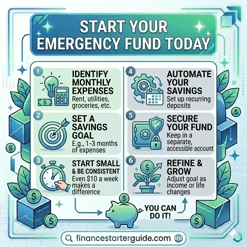 start emergency fund today USA