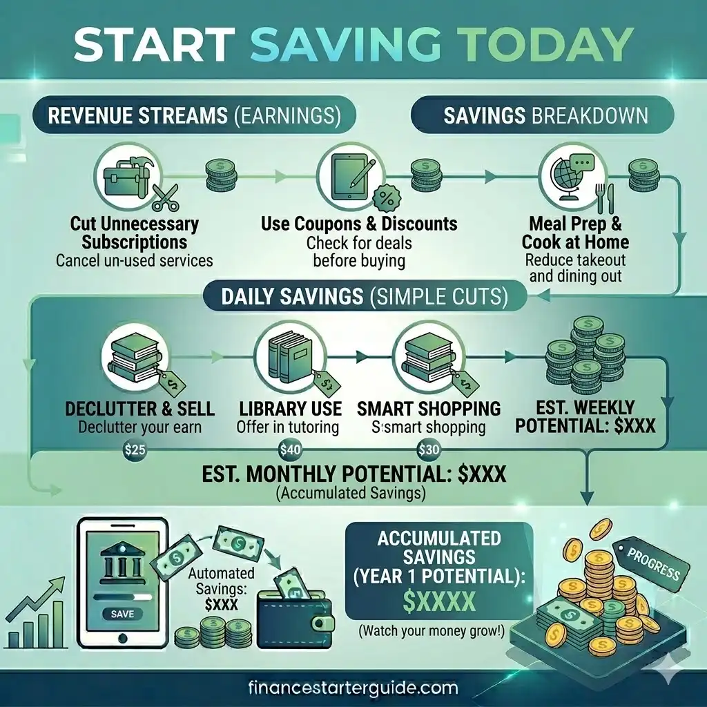 start saving money today USA