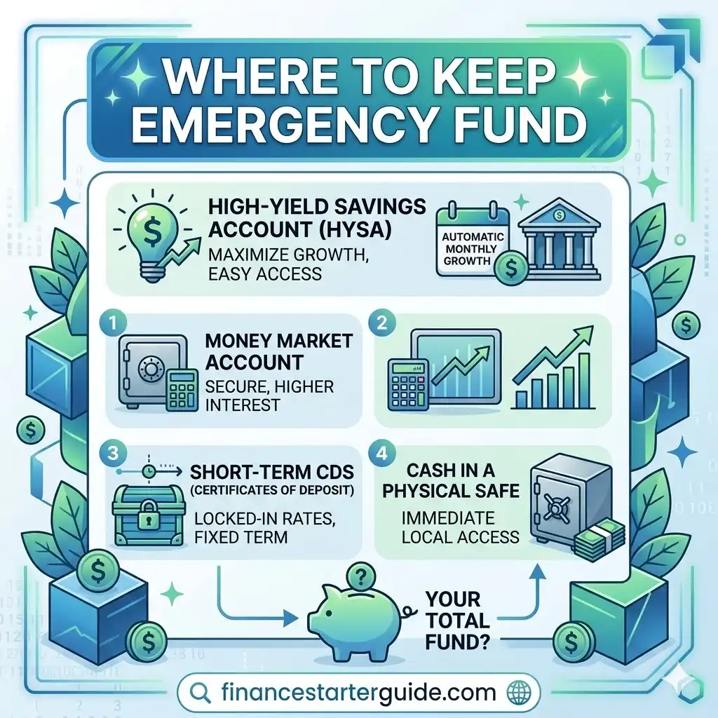 where to keep emergency fund safely