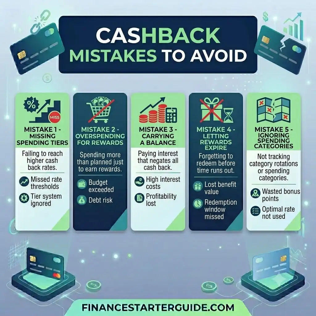 cashback credit card mistakes