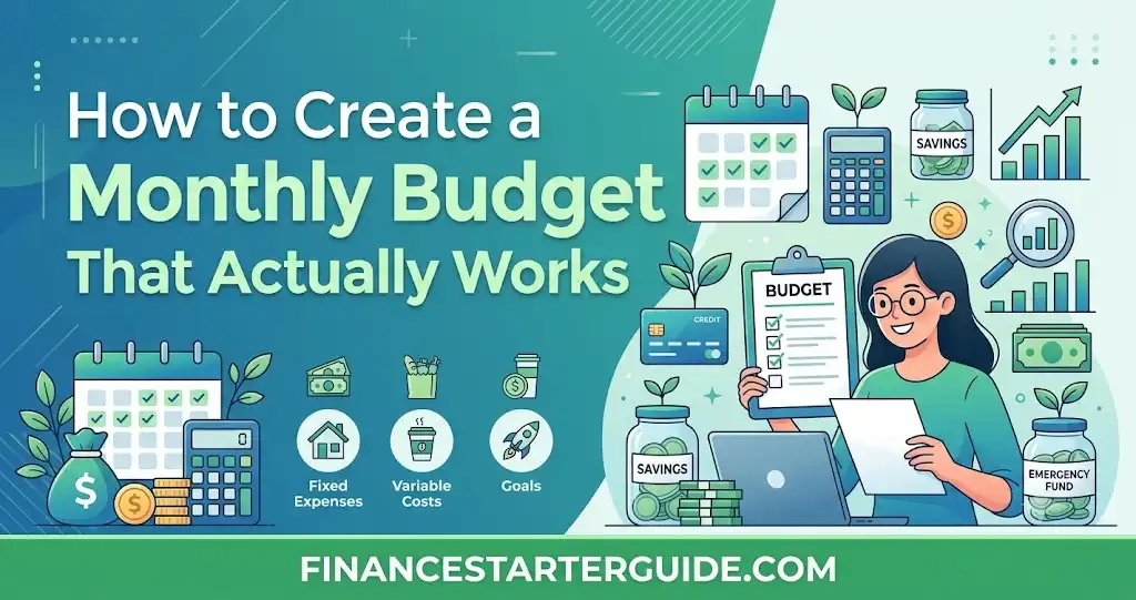 how to create a monthly budget that actually works