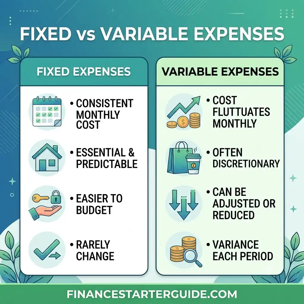 monthly expense categories