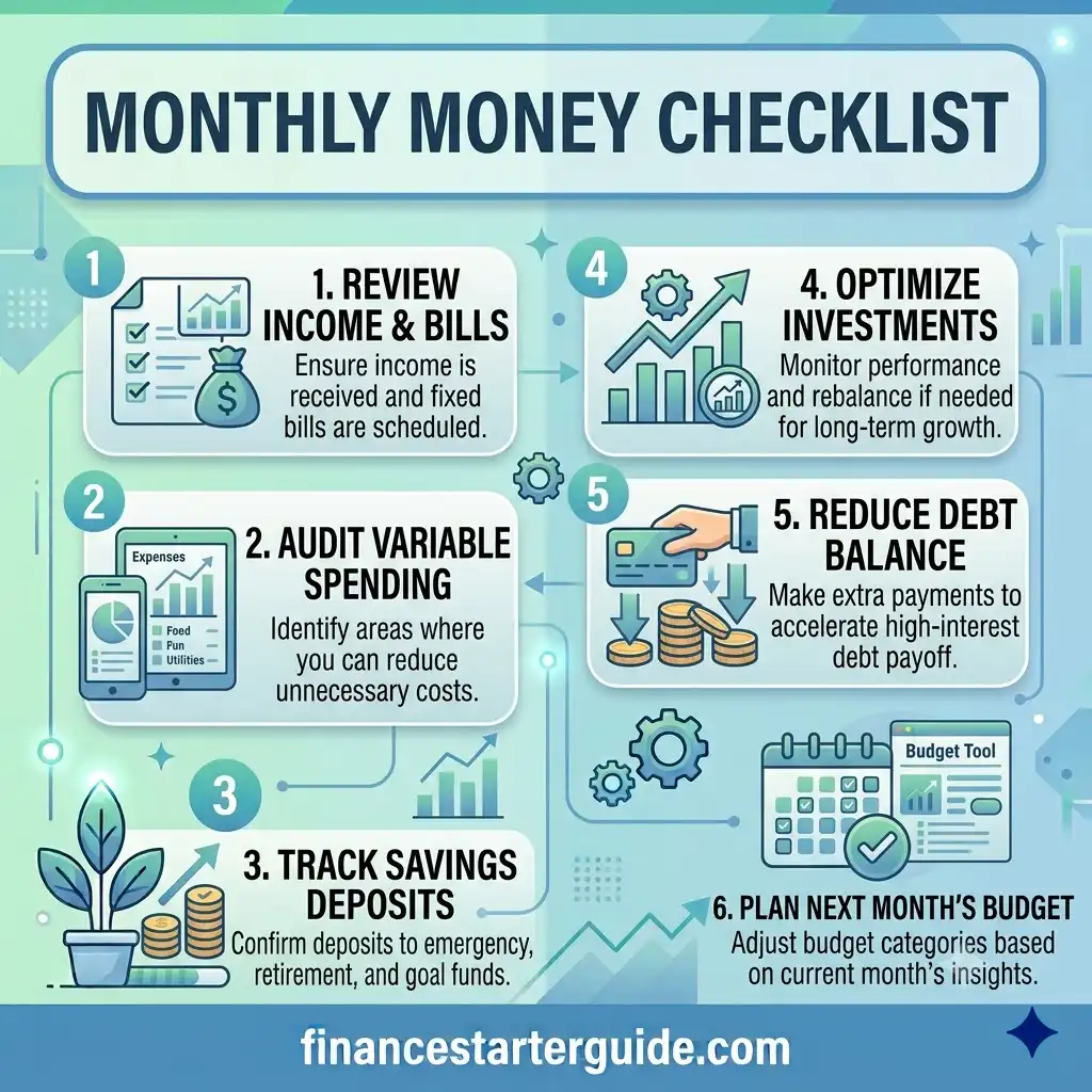 monthly money checklist