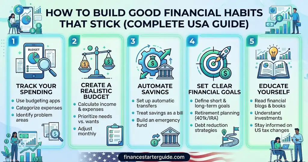 How to Build Good Financial Habits That Stick (Complete USA Guide)