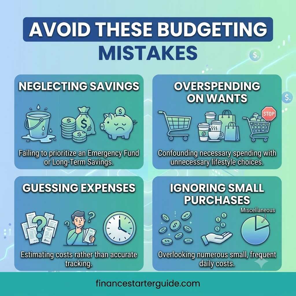 common budgeting mistakes