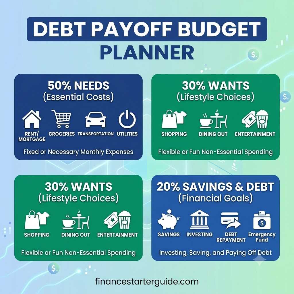 debt payoff budget template