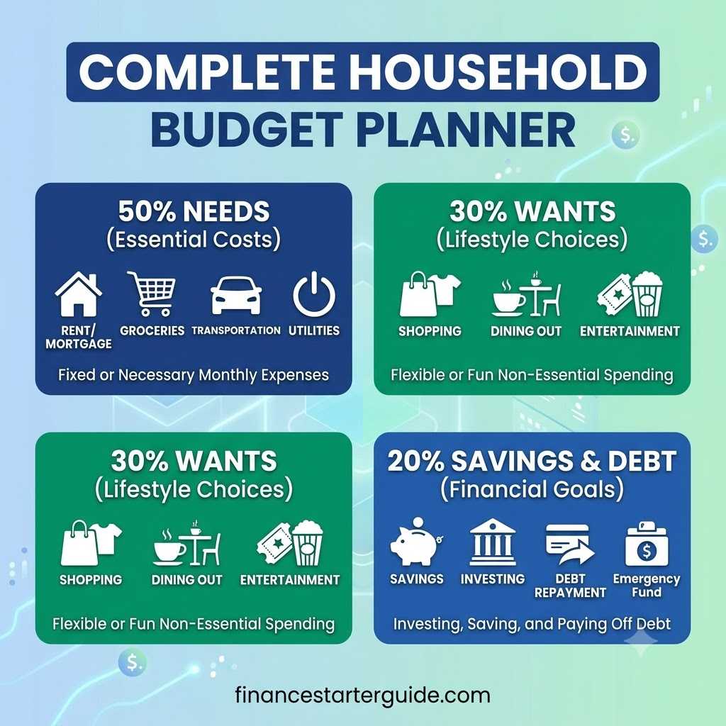 Household budget spreadsheet