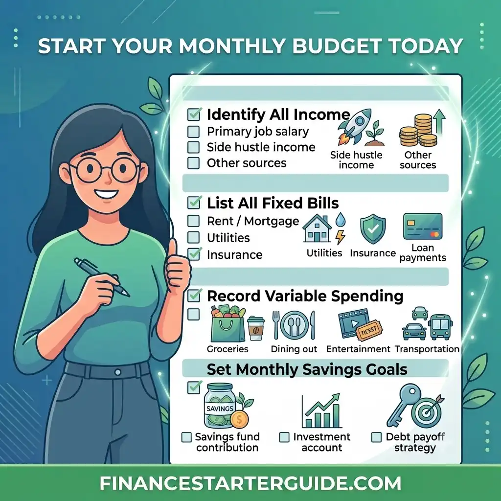 how to create a monthly budget that actually works
